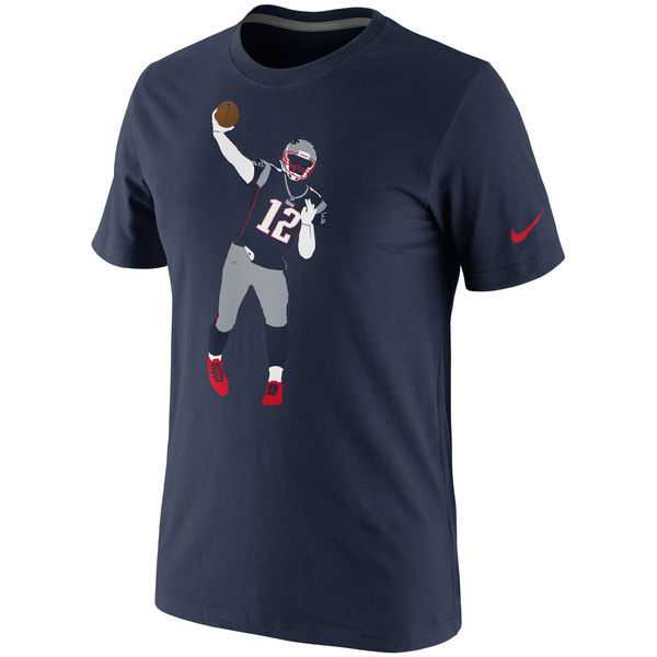 New England Patriots Tom Brady Nike Silhouette WEM T-Shirt - Navy Blue,We sell and wholesale New England Patriots Tom Brady Nike Silhouette WEM T-Shirt - Navy Blue on line form chian!